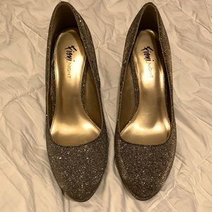 Silver gold heels